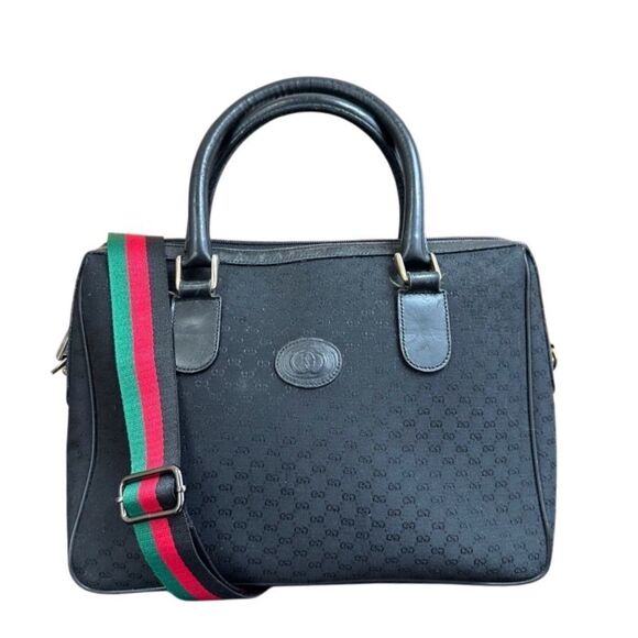 Gucci vintage black GG canvas tote - Picture 3 of 16